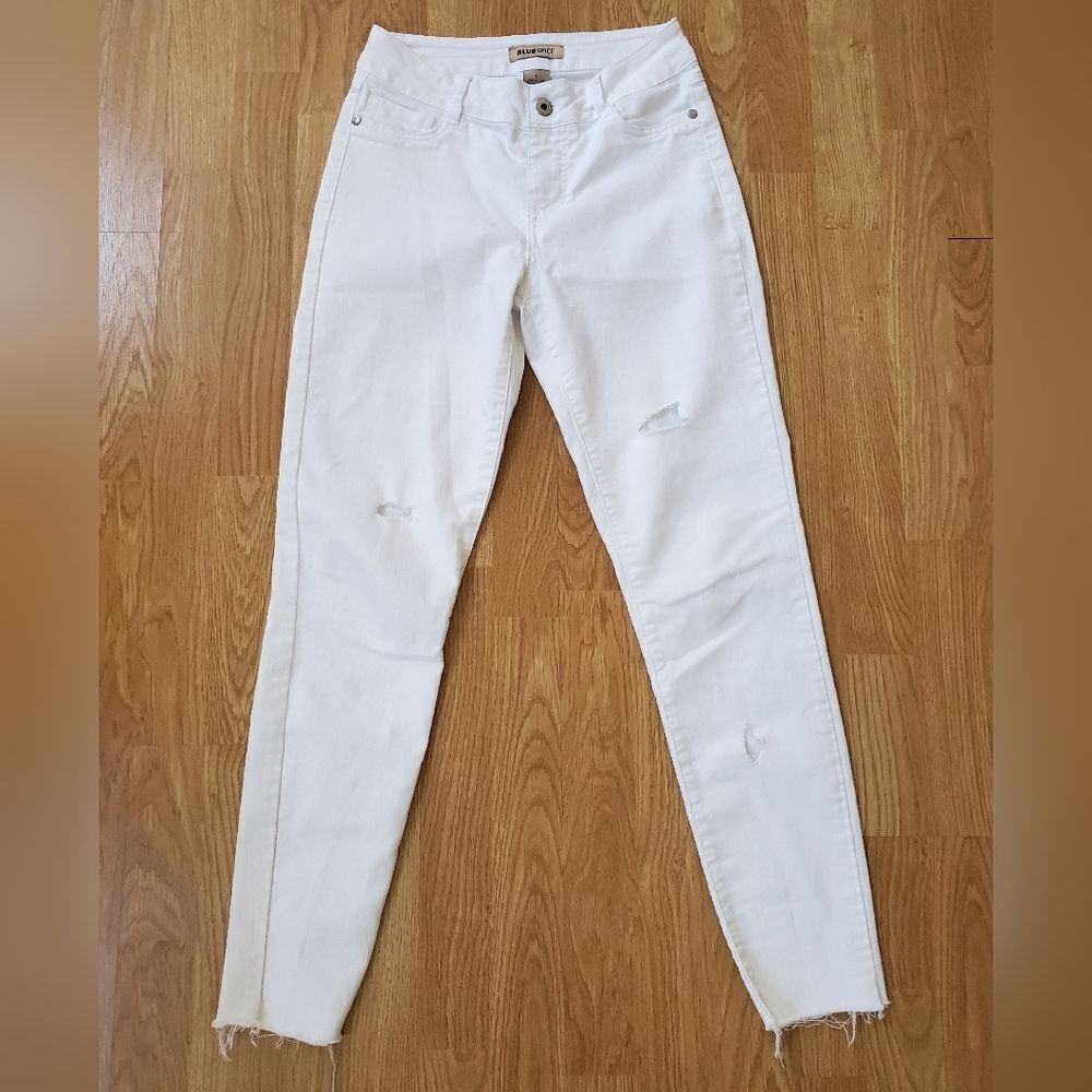 Blue Spice Distressed Straight Leg Jeans sz 1=26x27